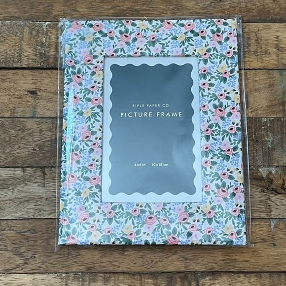 Rifle Paper Co Other - Rifle Paper Co Wrapped Picture Frame Pink Floral 4x6 in NEW